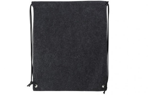 Rucksack aus dunkelgrauen rPET-Filz günstig bedruckt