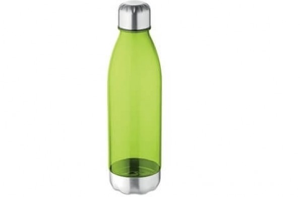 Flasche mit Verschluss und Boden aus Metall
