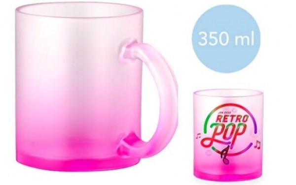 Sublimations-Glastasse mit Farbverlauf 350 ml