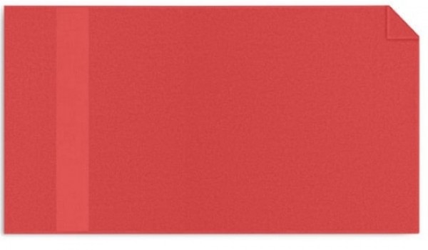 Rotes Handtuch mit Logo bestickt