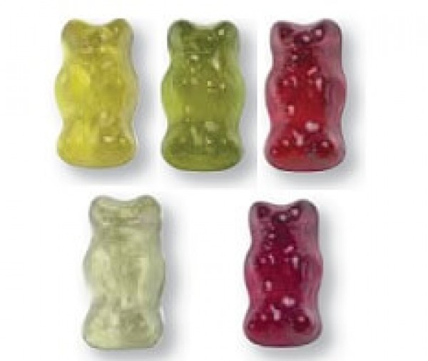 Gummibärchen in bedruckter Tüte