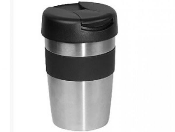 Hochwertiger Becher aus Metall mit Logo graviert
