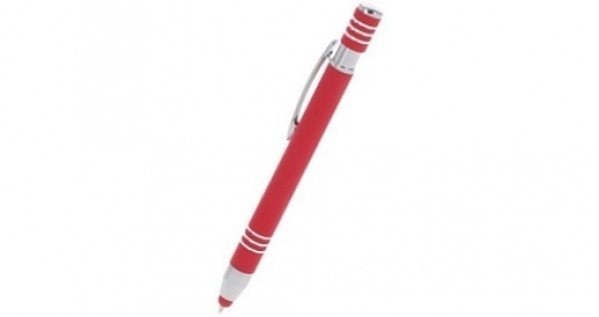 Roter Metallkugelschreiber als Werbeartikel