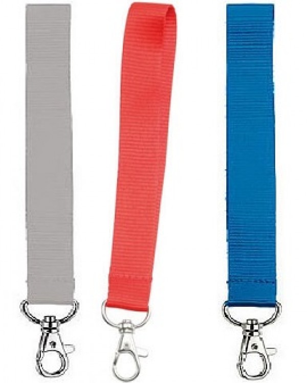 Lanyard kurz mit Karabinerhaken inkl Druckkosten