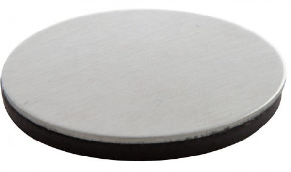 Runder Magnet mit Edelstahloberfläche