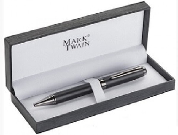 Metall-Kugelschreiber der Marke MARK TWAIN inklusive Etui