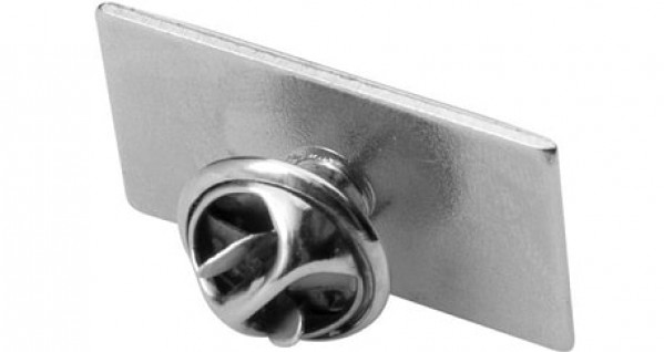Pin aus Metall mit Schmetterlingsverschluss