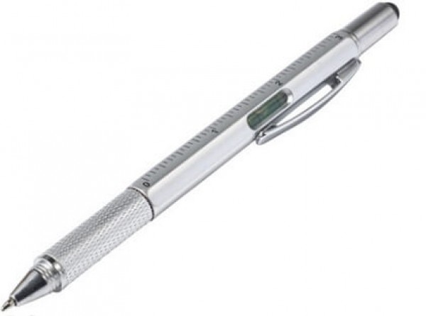 Mulitfunktionskugelschreiber mit Wasserwaage