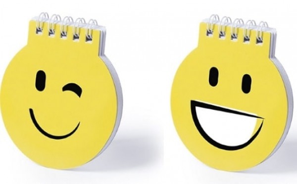 Notizblock Emoji günstig mit Logo bedruckt