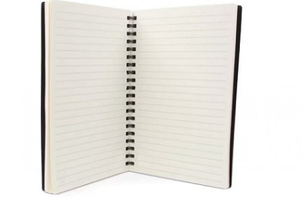 Notizbuch mit linierte Seiten