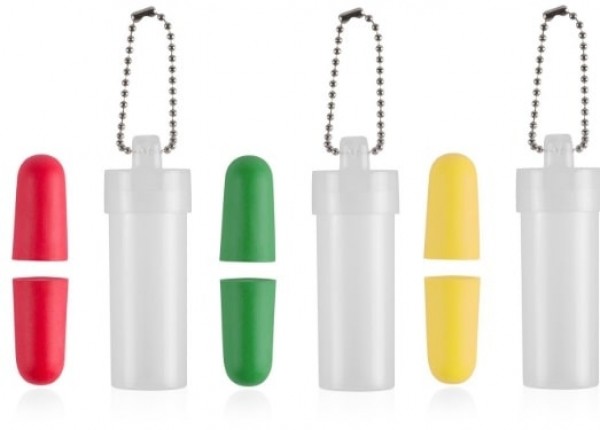 Ohrstöpsel im Etui mit Kugelkette