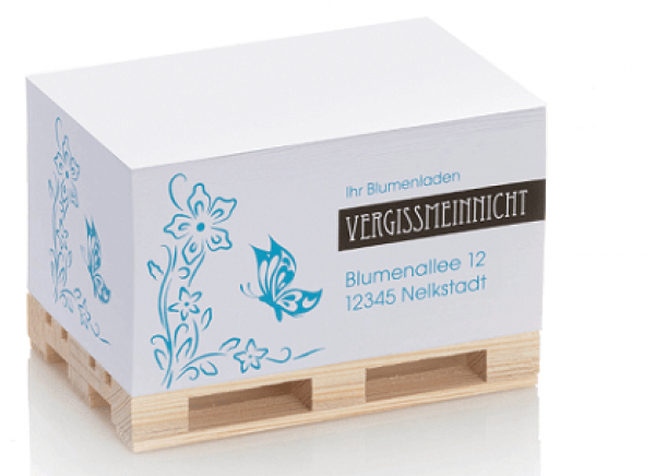 Palettenblock mit viel Platz für Ihre Werbung