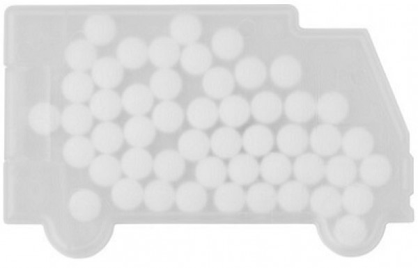 Pfefferminzbonbons in Kunststoff-Dose Truck, zuckerfrei
