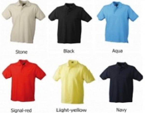 Poloshirt aus Baumwolle, günstig bestickt