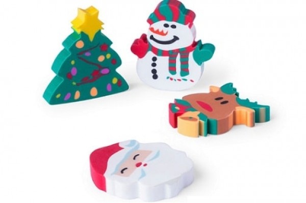 Radiergummi mit Weihnachtsmotive