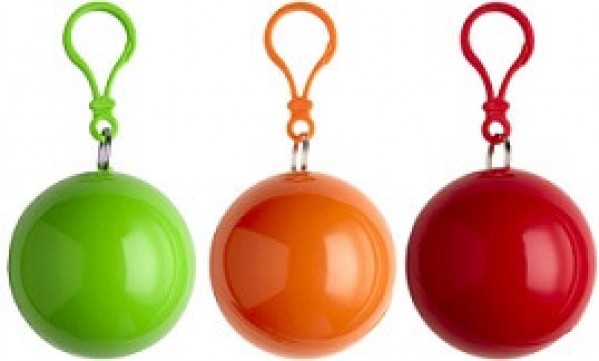 Poncho in Hülle mit Karabiner