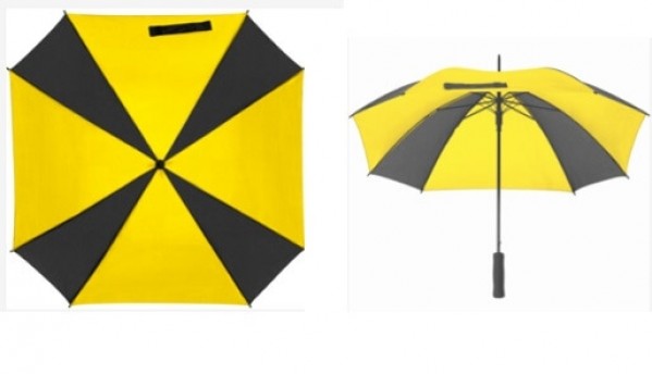 2-farbiger Regenschirm mit Softgriff