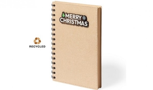 Ringbuch mit Weihnachtsmotiv ab geringen Mengen mit Logo