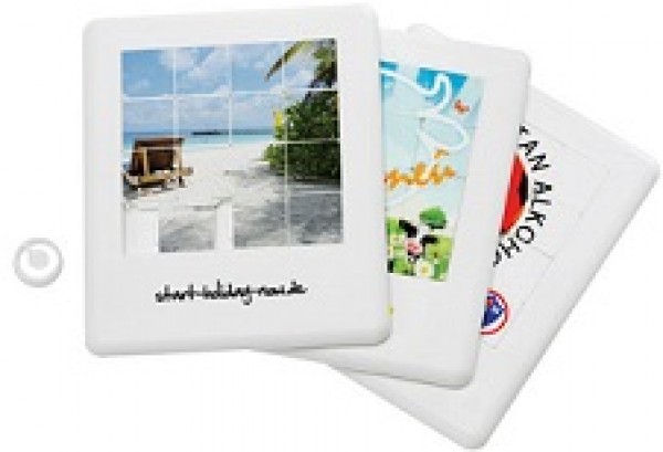 Schiebepuzzle bedruckt mit Logo als Werbemittel