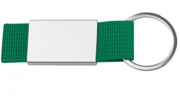 Schlüsselanhänger mit Metallplättchen