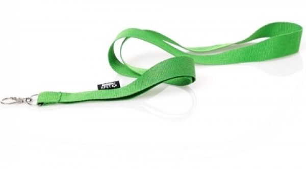 Schlüsselband aus RPET mit Karabinerhaken