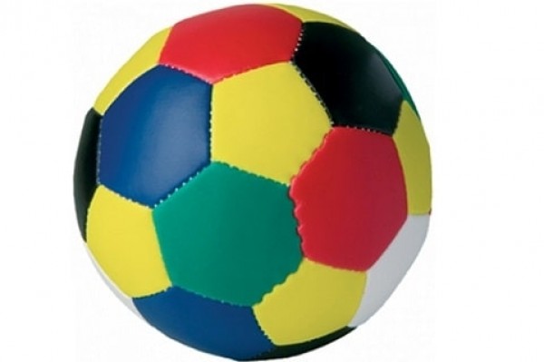 Bunter Soft-Fußball mit Logo bedruckt 