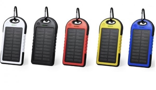 Solar-Ladegerät mit Karabiner als Giveaway