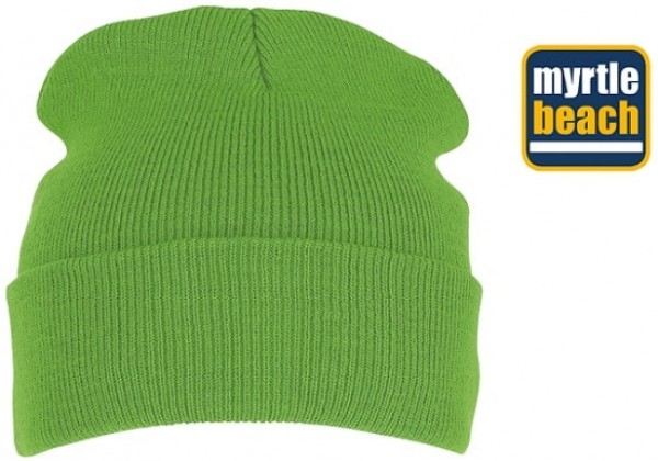 Strickmütze von myrtle beach günstig bestickt