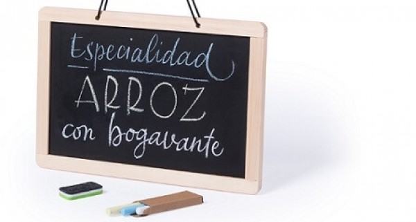 Werbeartikel Kreidetafel mit Logo