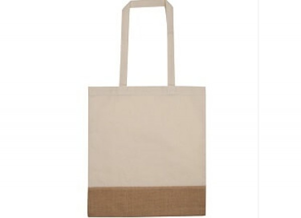 Werbeartikel Baumwolltasche mit Jute