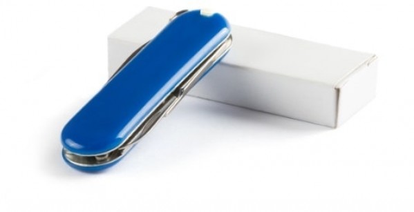 Mini-Taschenmesser verpackt in kleiner Schachtel