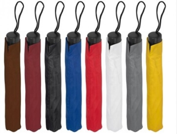 Teleskop-Taschenschirm aus Polyester mit Schutzhülle