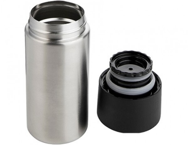 Thermobecher aus Edelstahl mit Druckverschluss