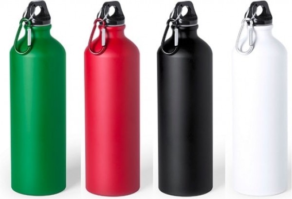 Große Flasche aus Aluminium günstig graviert