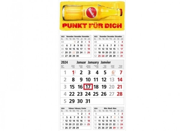 Werbekalender 5 Monate mit Digitaldruck ab geringe Menge