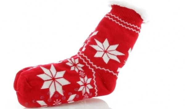 Antirutsch-Strümpfe mit Weihnachtsmotiv