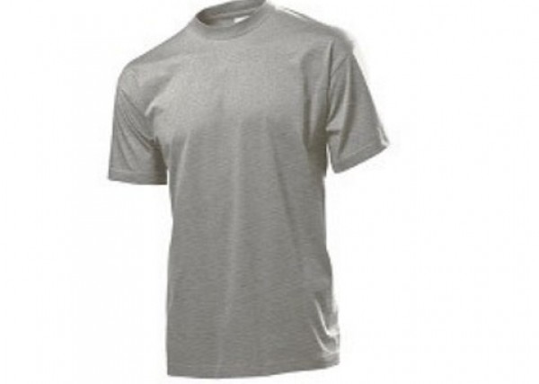 STEDMAN Shirt grau mit Logostick ab kleine Abnahmemenge