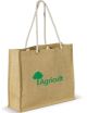 Einkaufstasche aus Jute mit robusten Kordelgriffen 
