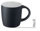 Kaffeebecher ENNIA in weiß-schwarz/matt