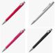 Kugelschreiber ALPHA mit Clip aus gebürstetem Edelstahl - burger swiss pen® 