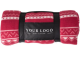 Decke aus Fleece im winterlichen Rentier-Design 