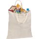 Oeko-Tex® STANDARD 100 Baumwolltasche natur, kurze Henkel