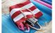 Strandtasche in maritimen Farben mit Baumwollkordel